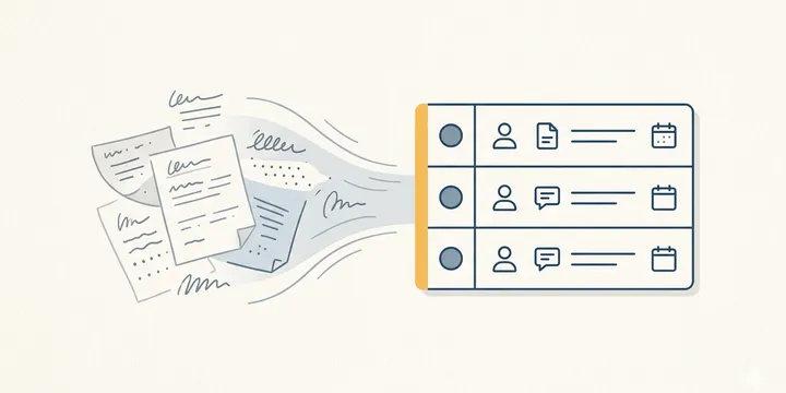 Editorial hero image for the core concept of this post. How to turn AI meeting notes into clear action items