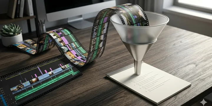 Editorial hero image for the core concept of this post. How to quickly summarize long YouTube videos or podcasts with AI