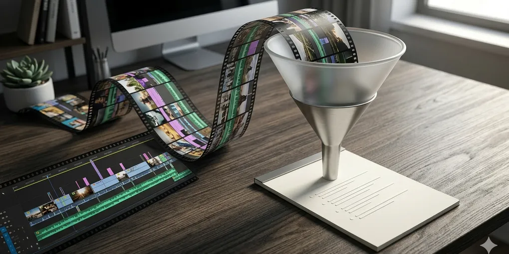 Editorial hero image for the core concept of this post. How to quickly summarize long YouTube videos or podcasts with AI